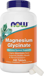 Magnesio Glicinato – NOW Foods | 240 Tabletas