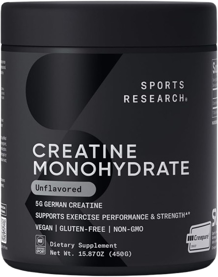 Creatina Monohidratada Creapure® – Sports Research | 450 g