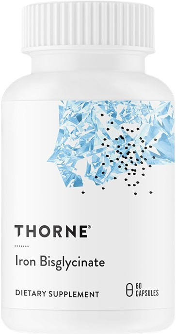 Hierro Bisglicinato Thorne | 25 mg | 60 Cápsulas