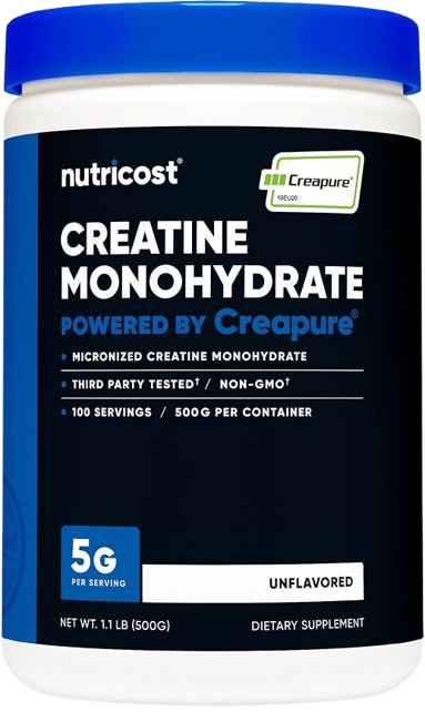 Creatina Monohidratada Creapure® – Nutricost 500 g