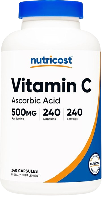Vitamina C Nutricost 500 mg | 240 Cápsulas