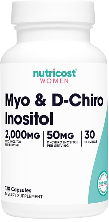 Myo Inositol + D-Chiro Inositol Nutricost | 120 Cápsulas