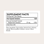 Hierro Bisglicinato Thorne | 25 mg | 60 Cápsulas