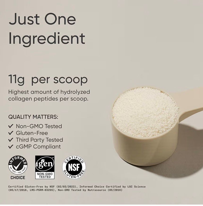 Colágeno Hidrolizado Sports Research 907 g | 82 Porciones | Sin Sabor