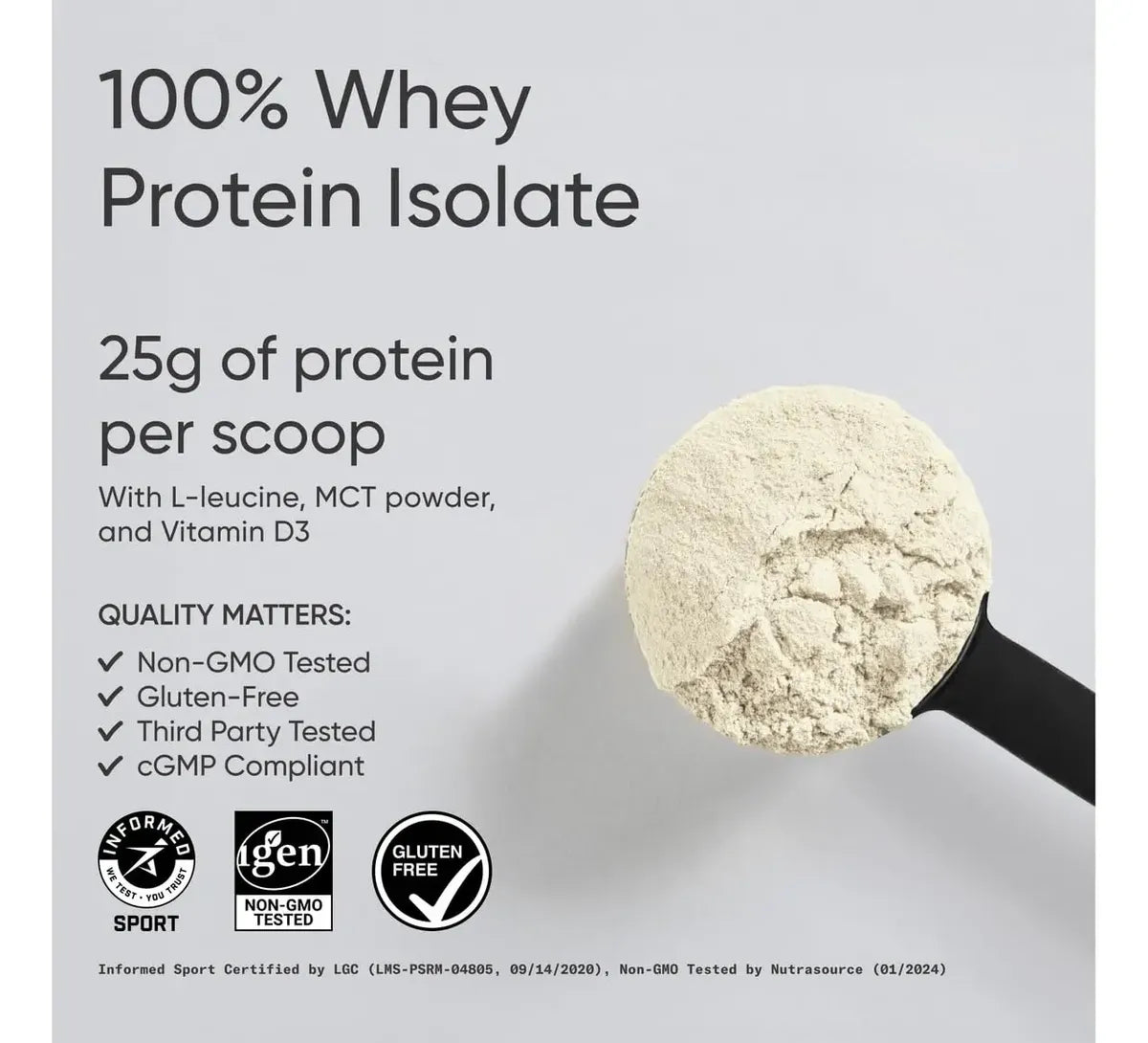 Proteína Whey Isolate Premium – Sports Research 5 lb (Vainilla)