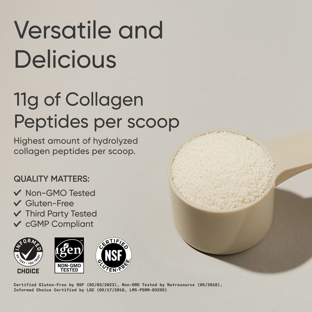 Colágeno Hidrolizado Sports Research Vainilla | 480 g | 40 Porciones