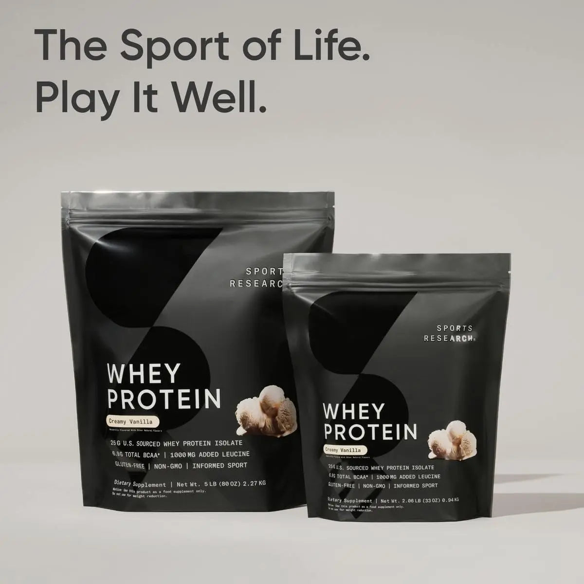 Proteína Whey Isolate Premium – Sports Research 5 lb (Vainilla)