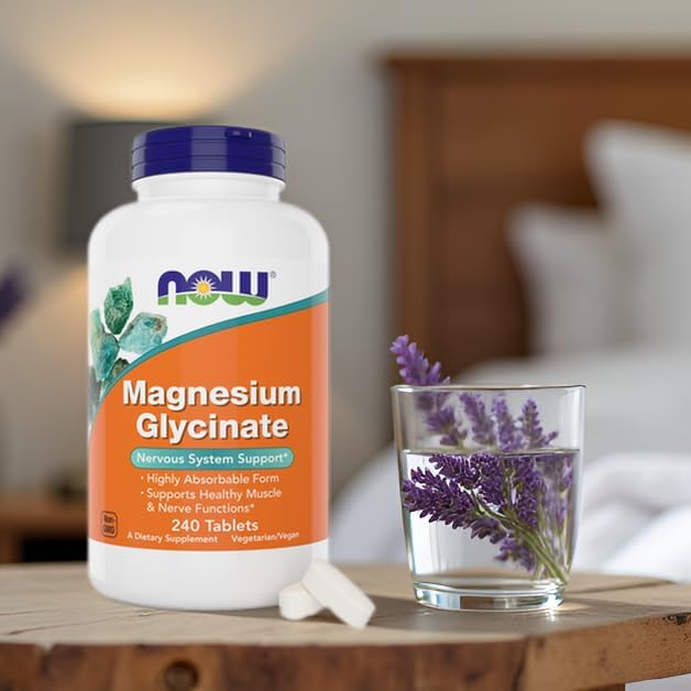 Magnesio Glicinato – NOW Foods | 240 Tabletas
