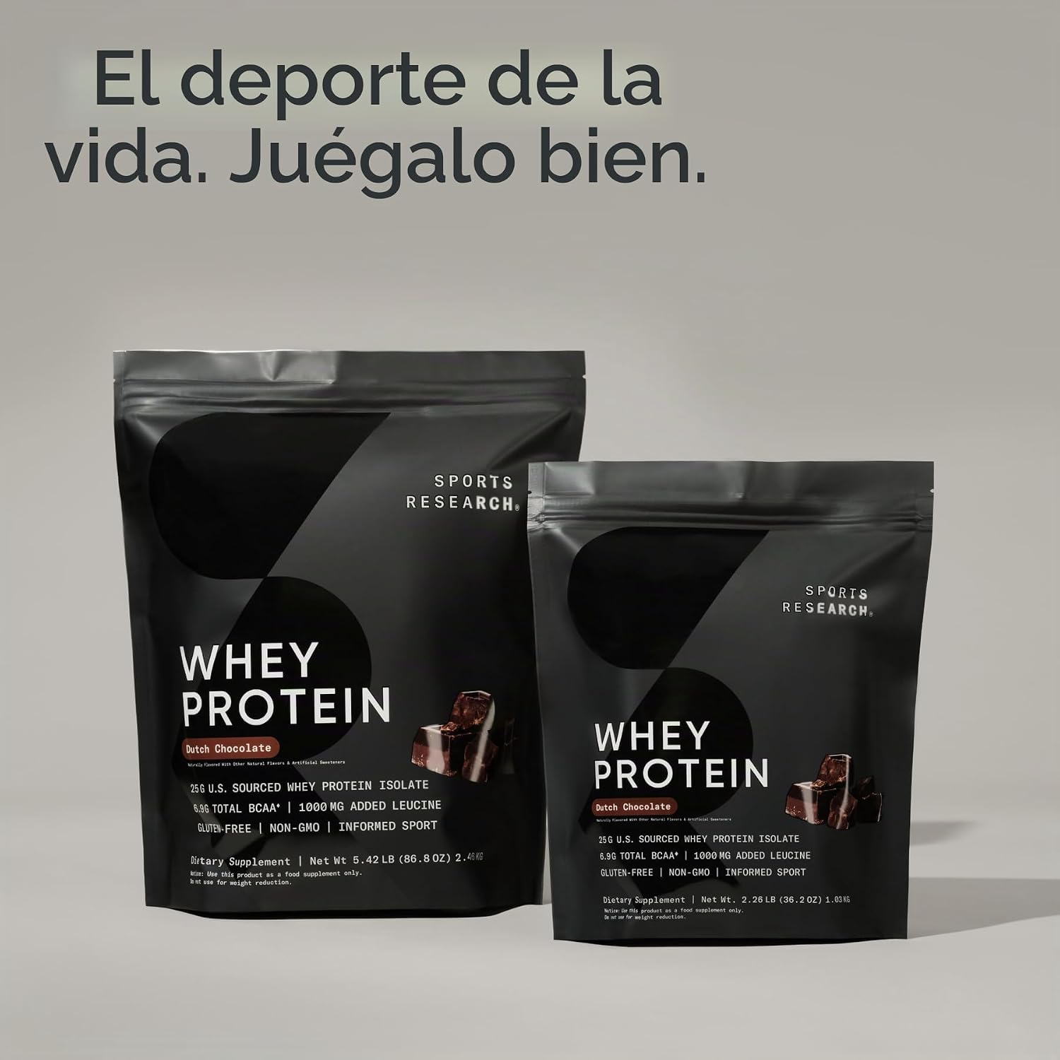 Proteína Whey Isolate Sports Research 5 lb – 60 Porciones