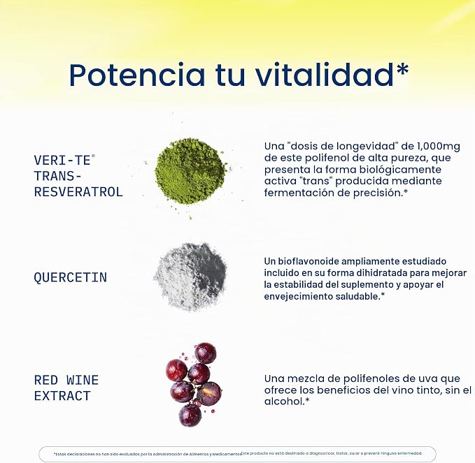 Trans-Resveratrol ProHealth | 1000 mg | 60 Cápsulas