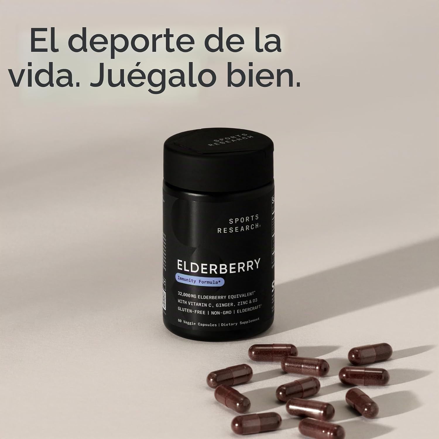 Saúco + Zinc, Vitamina C y D3 – Sports Research | Soporte Inmunológico