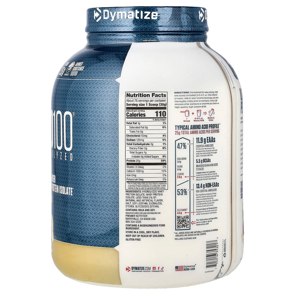Dymatize ISO100 Whey Protein Isolate 5 lb – Vainilla
