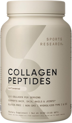 Colágeno Hidrolizado Sports Research 907 g | 82 Porciones | Sin Sabor