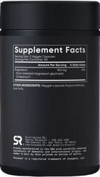 Sports Research® Glicinato de magnesio 160 mg, 180 cápsulas vegetales
