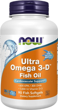 NOW Foods Ultra Omega 3-D™ – Omega-3 + Vitamina D3, 90 Cápsulas Blandas