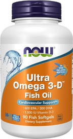 NOW Foods Ultra Omega 3-D™ – Omega-3 + Vitamina D3, 90 Cápsulas Blandas