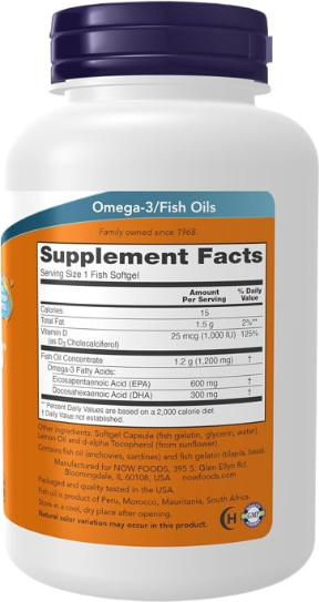 NOW Foods Ultra Omega 3-D™ – Omega-3 + Vitamina D3, 90 Cápsulas Blandas