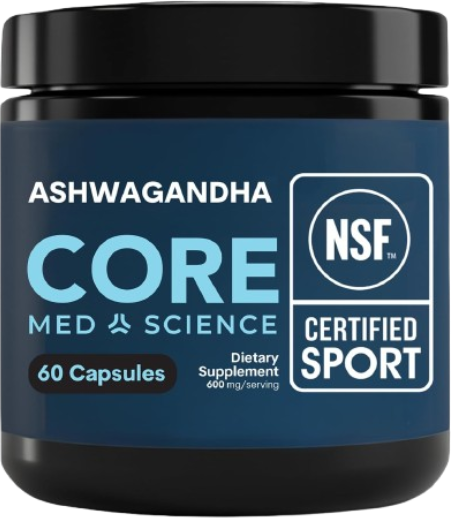 Core Med Science KSM-66 Ashwagandha – 600 mg, 60 Cápsulas