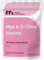 Micro Ingredients Myo-Inositol + D-Chiro Inositol 40:1 – 221 Porciones