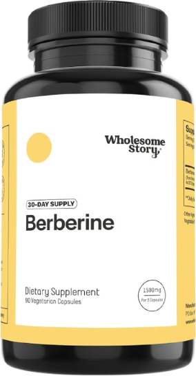 Wholesome Story Berberina HCl 1500 mg – 500 mg por Cápsula, 90 Cápsulas