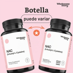 Wholesome Story NAC 600 mg – N-Acetil L-Cisteína, 120 Cápsulas Veganas