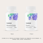 Thorne Advanced Iron Complex – 36 mg de Hierro, Vitaminas B y C, 60 Cápsulas