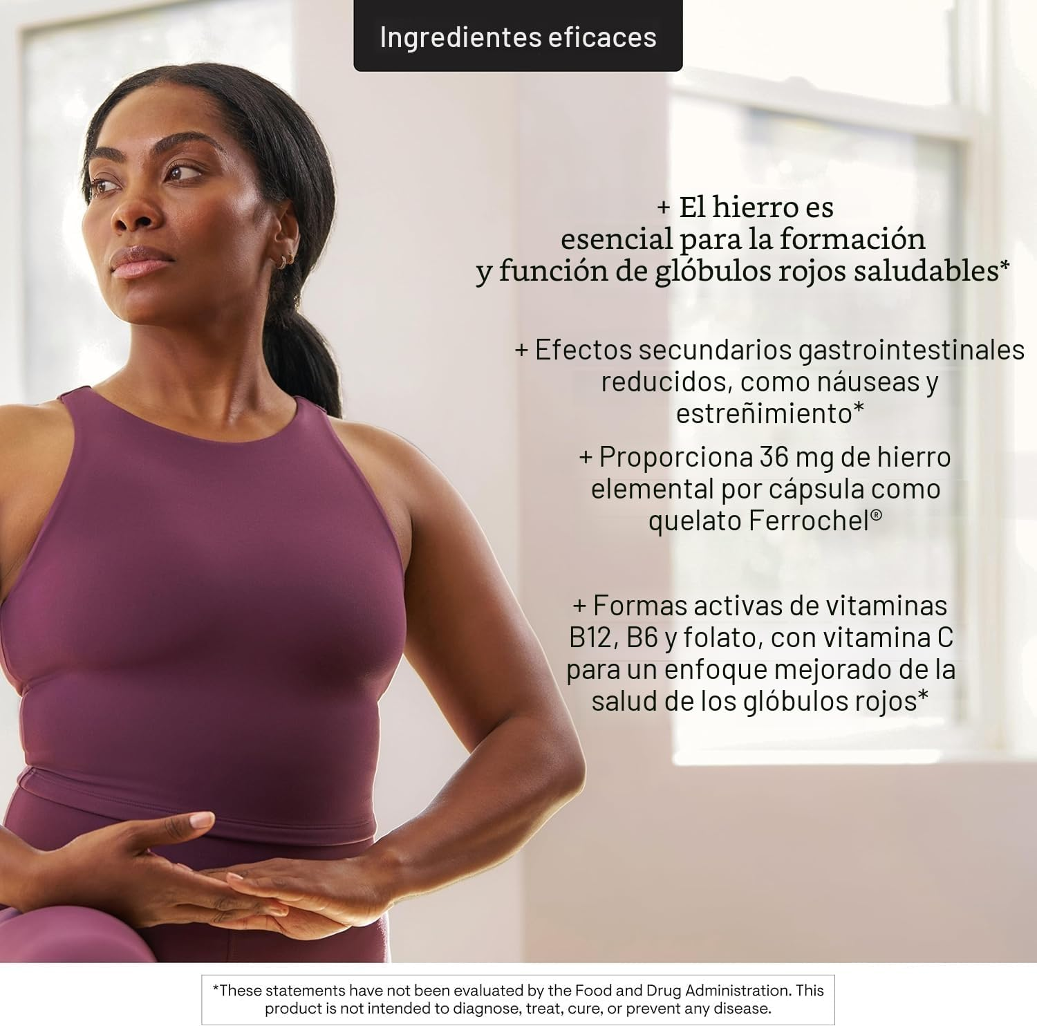 Thorne Advanced Iron Complex – 36 mg de Hierro, Vitaminas B y C, 60 Cápsulas