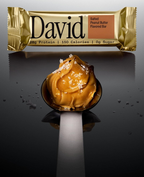 David Barras de Proteína 28 g – Sin Azúcar, Sin Gluten | Mantequilla de Maní | 12 Unidades