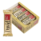 David – Barra de Proteína Sin Azúcar, Brownie Fudge | 28 g de Proteína | Pack x 12