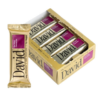 David – Barra de Proteína Sin Azúcar | Red Velvet | 28 g de Proteína | Pack x 12