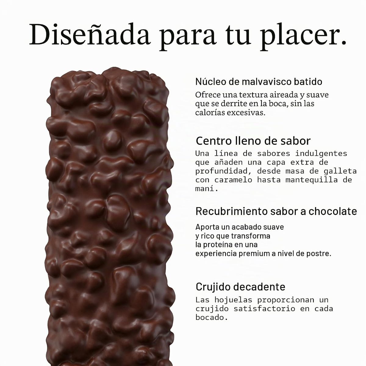 David Protein Bar – Mantequilla de Maní y Chocolate Crunch | 20 g de Proteína | 0 g de Azúcar