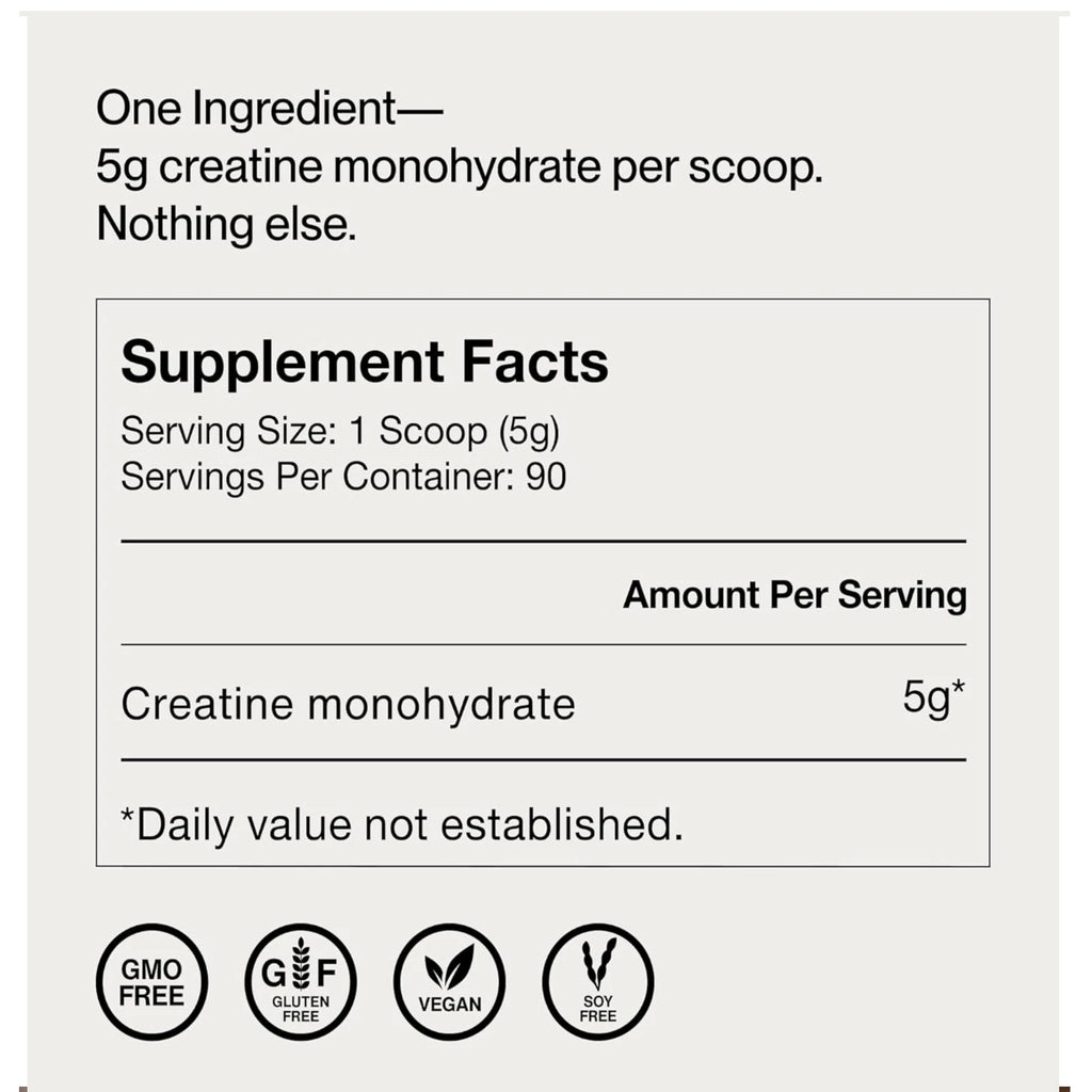 Creatina Momentous con Creapure® (450 g | 90 Servicios)