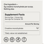 Creatina Momentous con Creapure® (450 g | 90 Servicios)