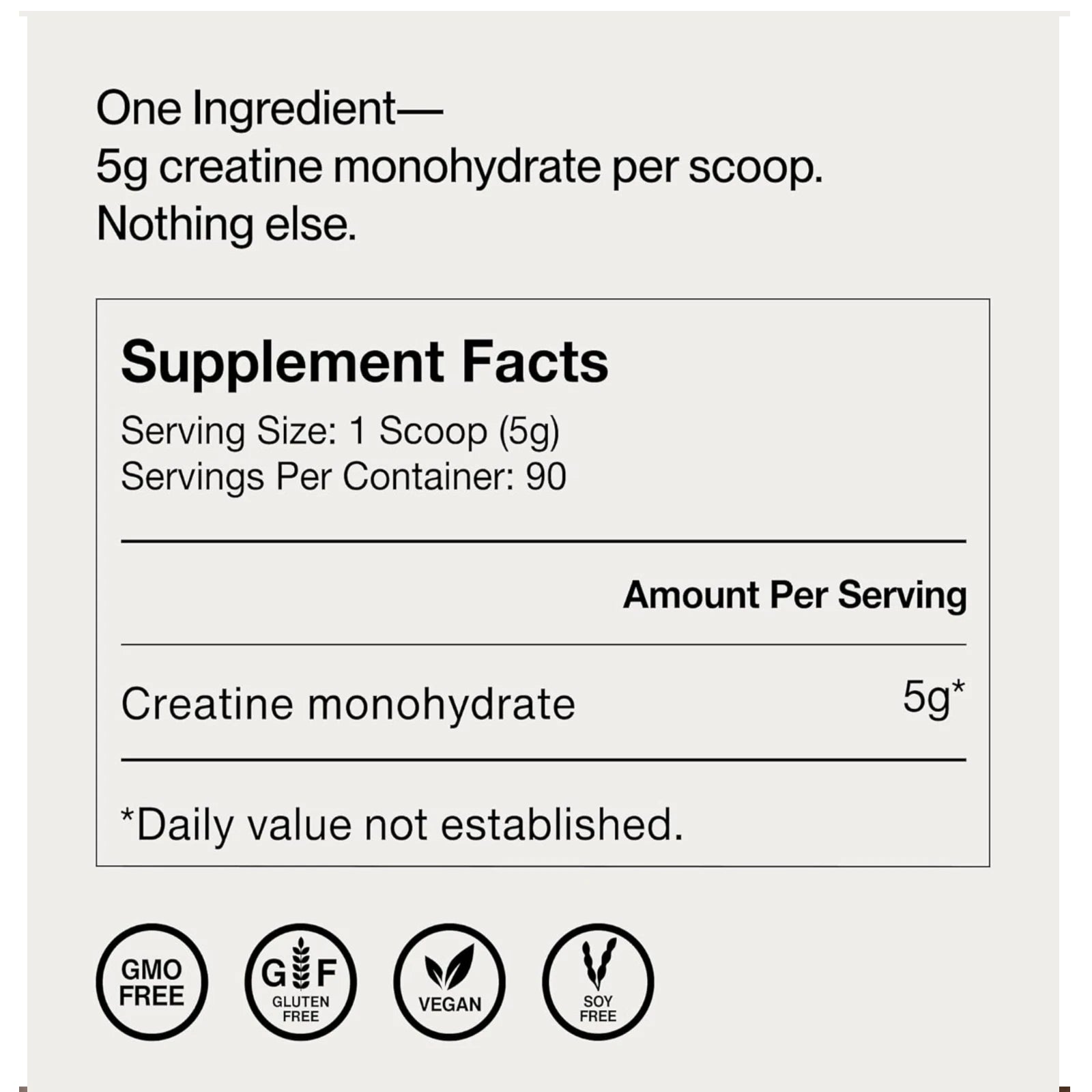Creatina Momentous con Creapure® (450 g | 90 Servicios)