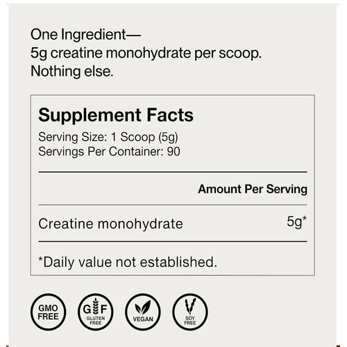 Creatina Momentous con Creapure® (450 g | 90 Servicios)
